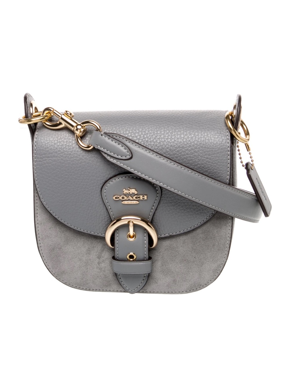 Coach Kleo Suede Grey Crossbody